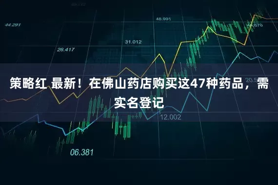 策略红 最新！在佛山药店购买这47种药品，需实名登记