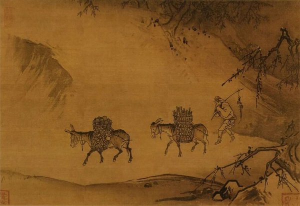 园十州 宋 马远《晓雪山行图》，不是一般的冷！